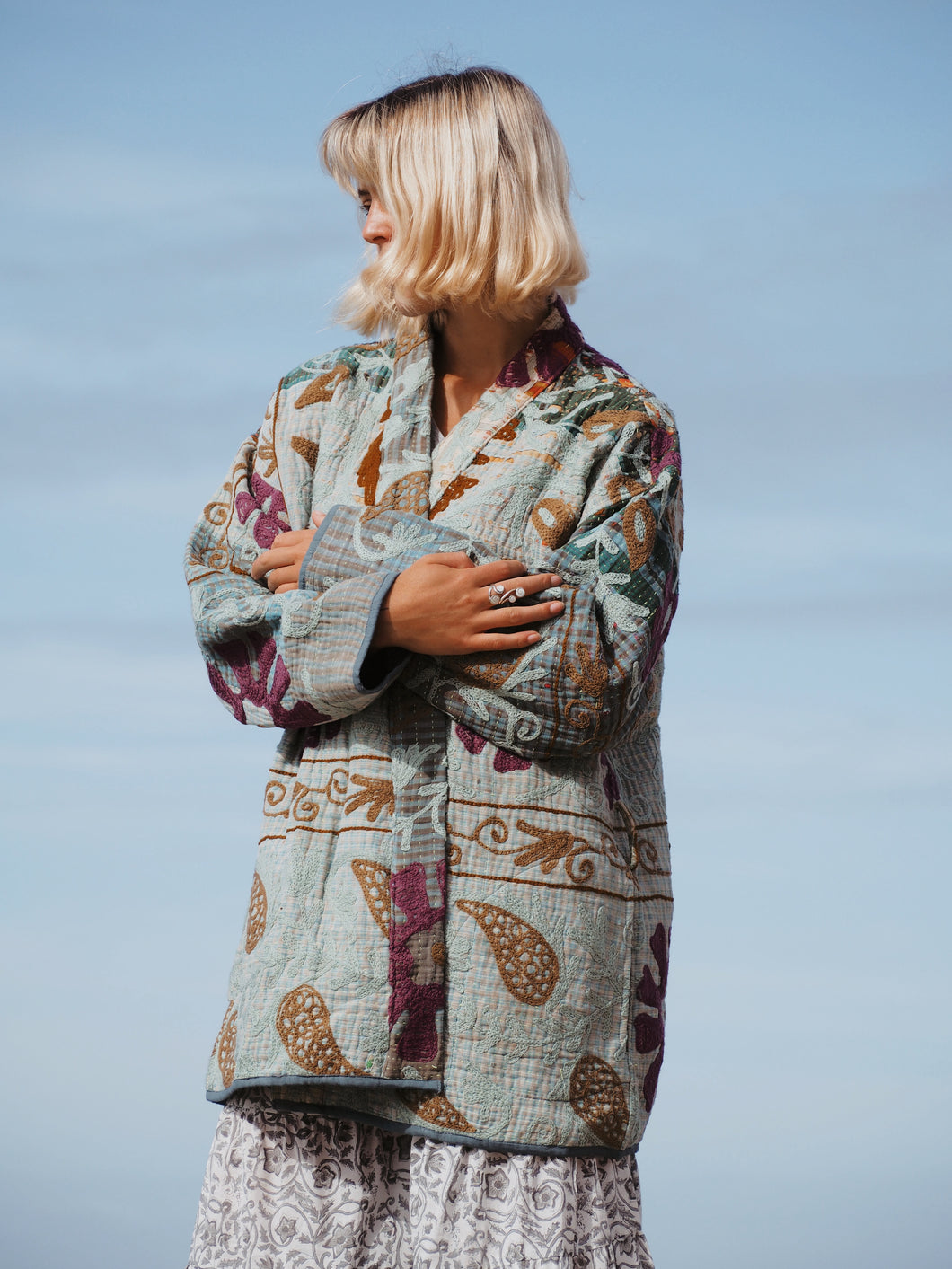 Suzani Jacket: Blue Heaven