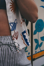 Load image into Gallery viewer, Pinstripe Shorts: Olive
