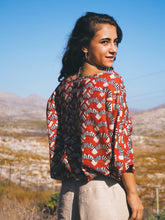 Load image into Gallery viewer, Drawstring Blouse: Deep Red
