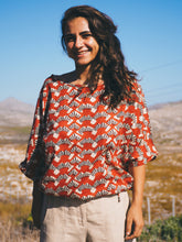 Load image into Gallery viewer, Drawstring Blouse: Deep Red
