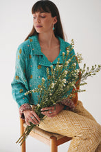 Load image into Gallery viewer, Cropped Gudri Jacket: Azure

