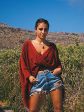 Load image into Gallery viewer, Cross Knit: Merlot
