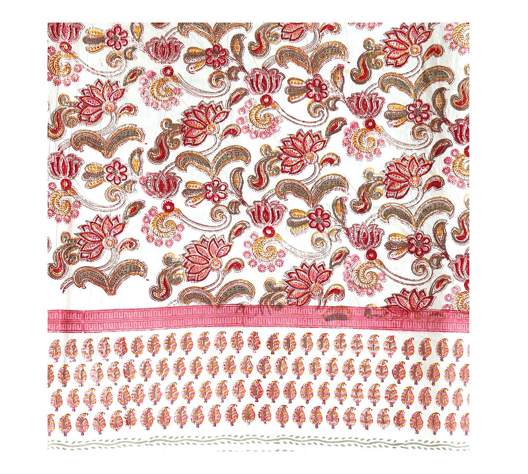 Block Print Bed Cover