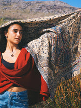 Load image into Gallery viewer, Handstitch Scarf: Black
