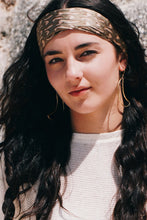 Load image into Gallery viewer, Brass Moon Earring
