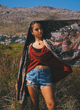 Load image into Gallery viewer, Handstitch Scarf: Black
