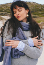 Load image into Gallery viewer, Minimalist Merino Magic Scarf: Deep Blue
