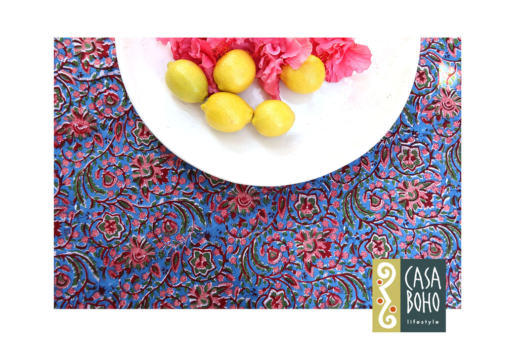 Block Print Table Cloth Round