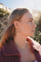Load image into Gallery viewer, Gold Plated Earring: Rose Quartz
