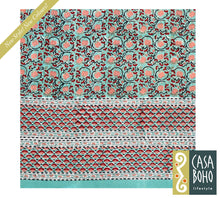 Load image into Gallery viewer, Block Print Table Cloth /  Bed Cover
