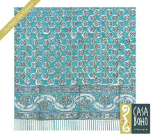 Load image into Gallery viewer, Block Print Table Cloth /  Bed Cover
