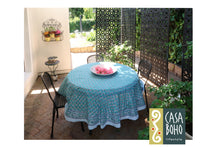 Load image into Gallery viewer, Block Print Table Cloth Round
