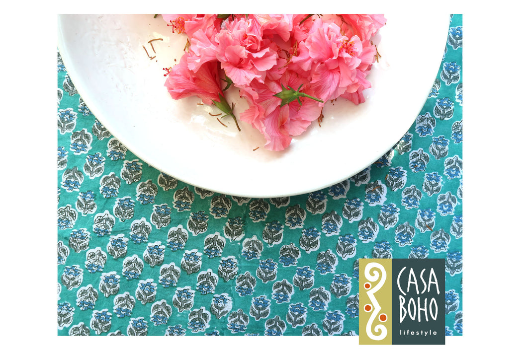 Block Print Table Cloth Round