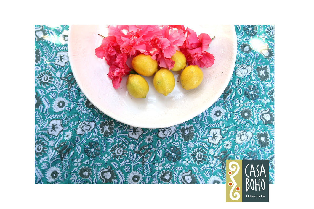 Block Print Table Cloth Round