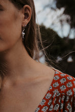Load image into Gallery viewer, Sterling Silver Garnet Earrings
