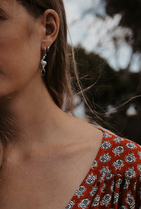 Sterling Silver Garnet Earrings