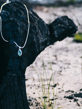Load image into Gallery viewer, Sterling Silver Aquamarine Pendant
