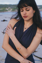 Load image into Gallery viewer, Gold Plated Iolite Bangle
