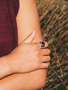 Sterling Silver Garnet Ring