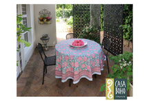 Load image into Gallery viewer, Block Print Table Cloth Round
