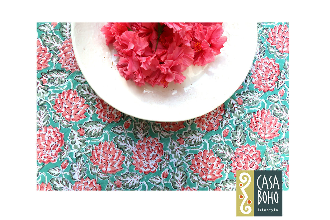 Block Print Table Cloth Round