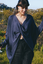 Load image into Gallery viewer, Cross Knit: Deep Blue
