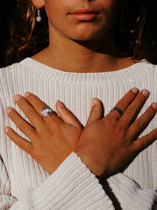 Sterling Silver Moonstone Ring