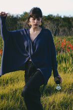 Load image into Gallery viewer, Cross Knit: Deep Blue
