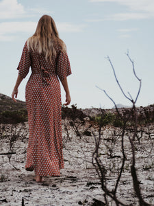 Wrap Dress: Deep Red