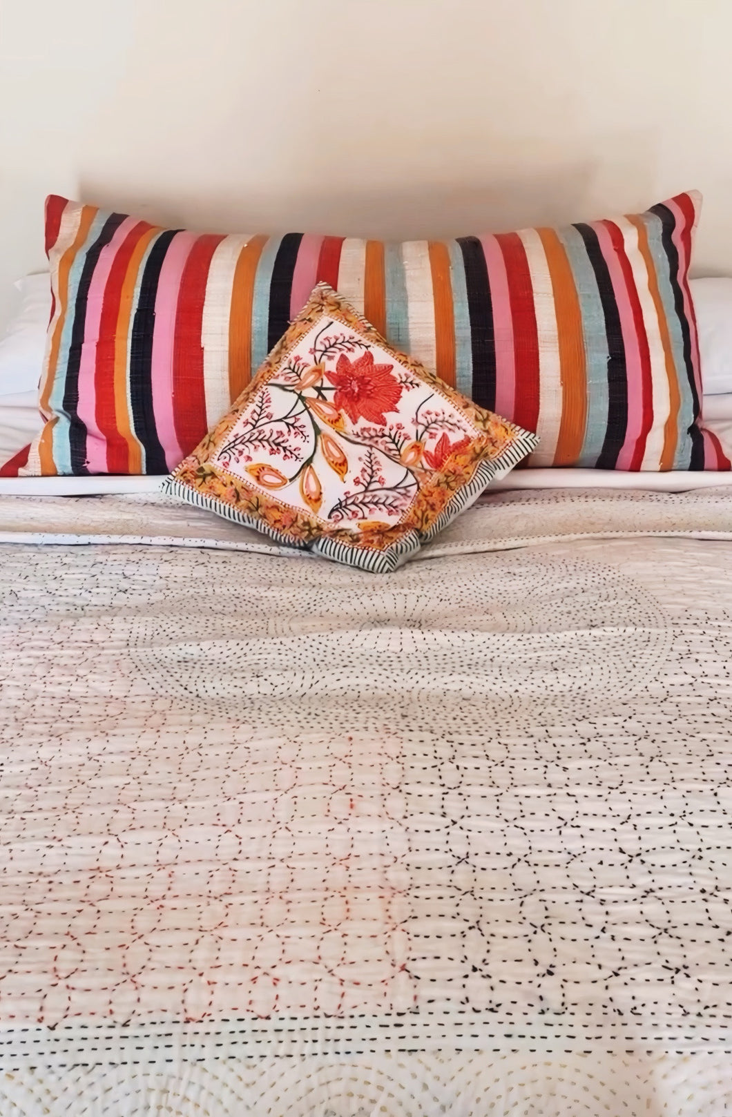 Gudri Quilt: Felini Hand Embroidered