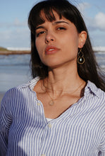 Load image into Gallery viewer, Gold Plated Chalcedony Earring
