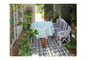 Block Print Table Cloth Round