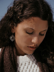 Sterling Silver Smokey Topaz Earrings