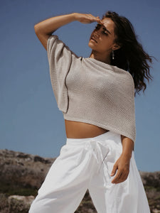 Cropped Harem Pants