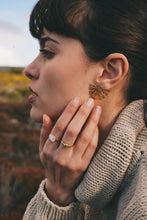 Load image into Gallery viewer, Gold Plated Moonstone Ring
