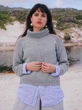Load image into Gallery viewer, The Coziest Poloneck: Cloudy Blue
