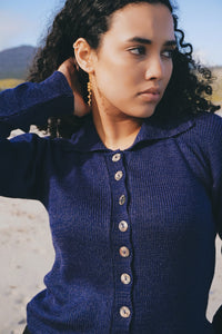 Bamboo Cardigan: Navy