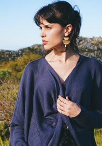 Cross Knit: Deep Blue