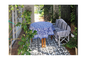 Block Print Table Cloth Round