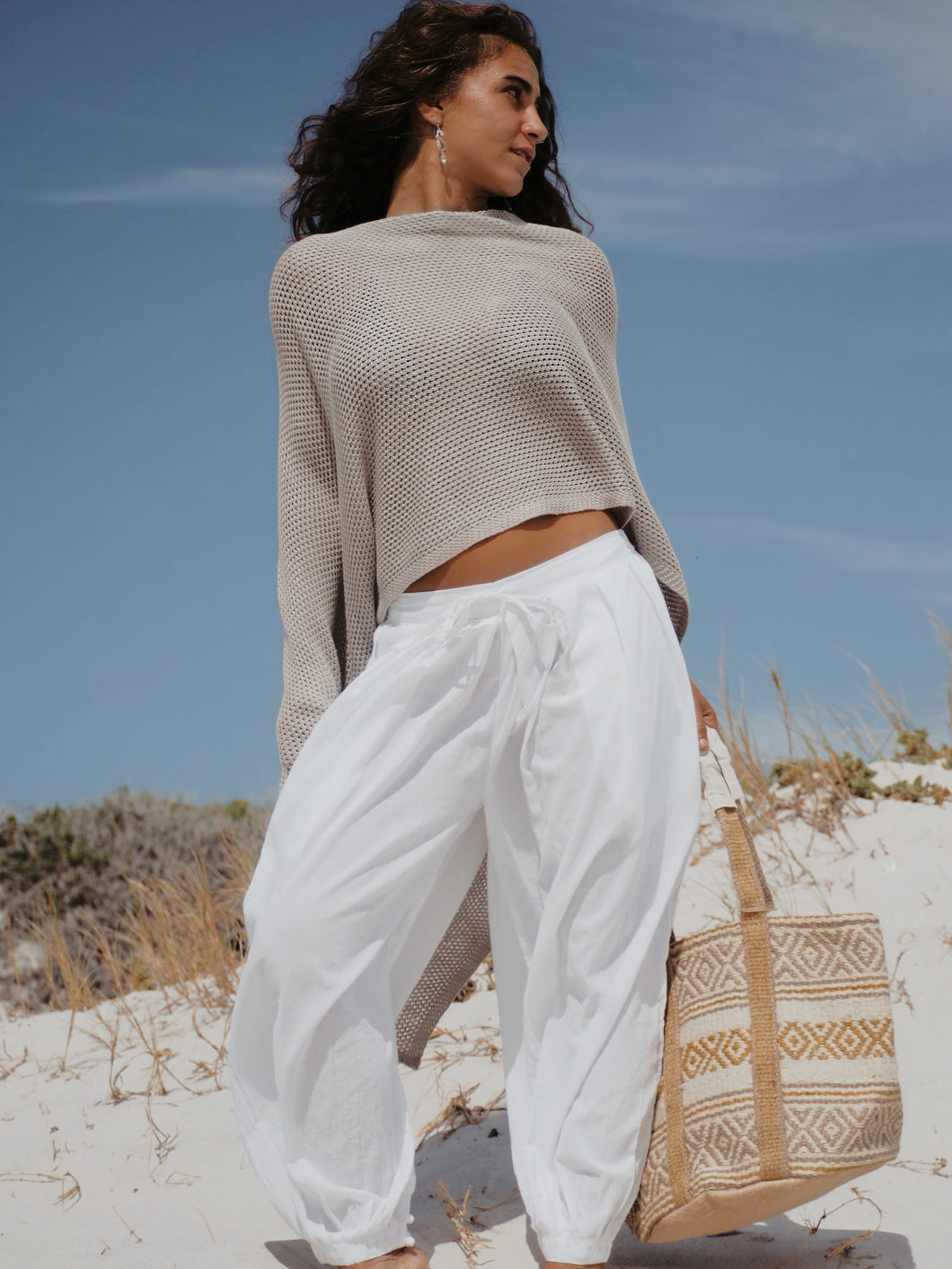 Cropped Harem Pants