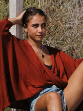 Load image into Gallery viewer, Cross Knit: Merlot
