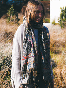 Handstitch Scarf: Black