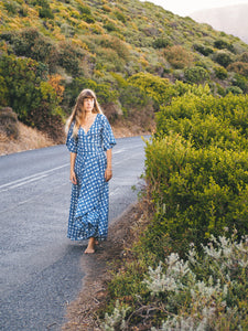 Wrap Dress: Deep Blue