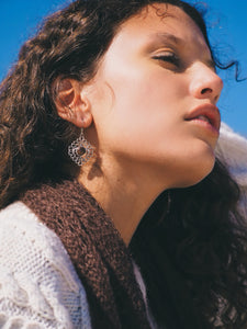 Sterling Silver Smokey Topaz Earrings