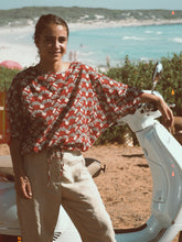 Load image into Gallery viewer, Drawstring Blouse: Deep Red
