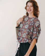 Load image into Gallery viewer, Drawstring Blouse: Mid Summer
