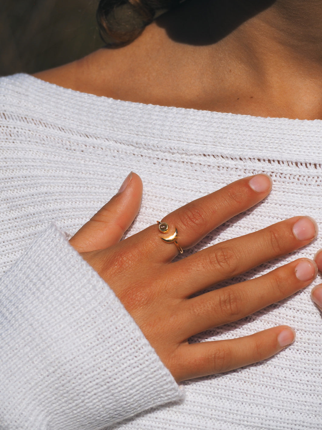 Gold Plated Peridot Ring