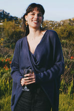 Load image into Gallery viewer, Cross Knit: Deep Blue
