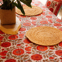 Load image into Gallery viewer, Block Print Table Cloth /  Bed Cover
