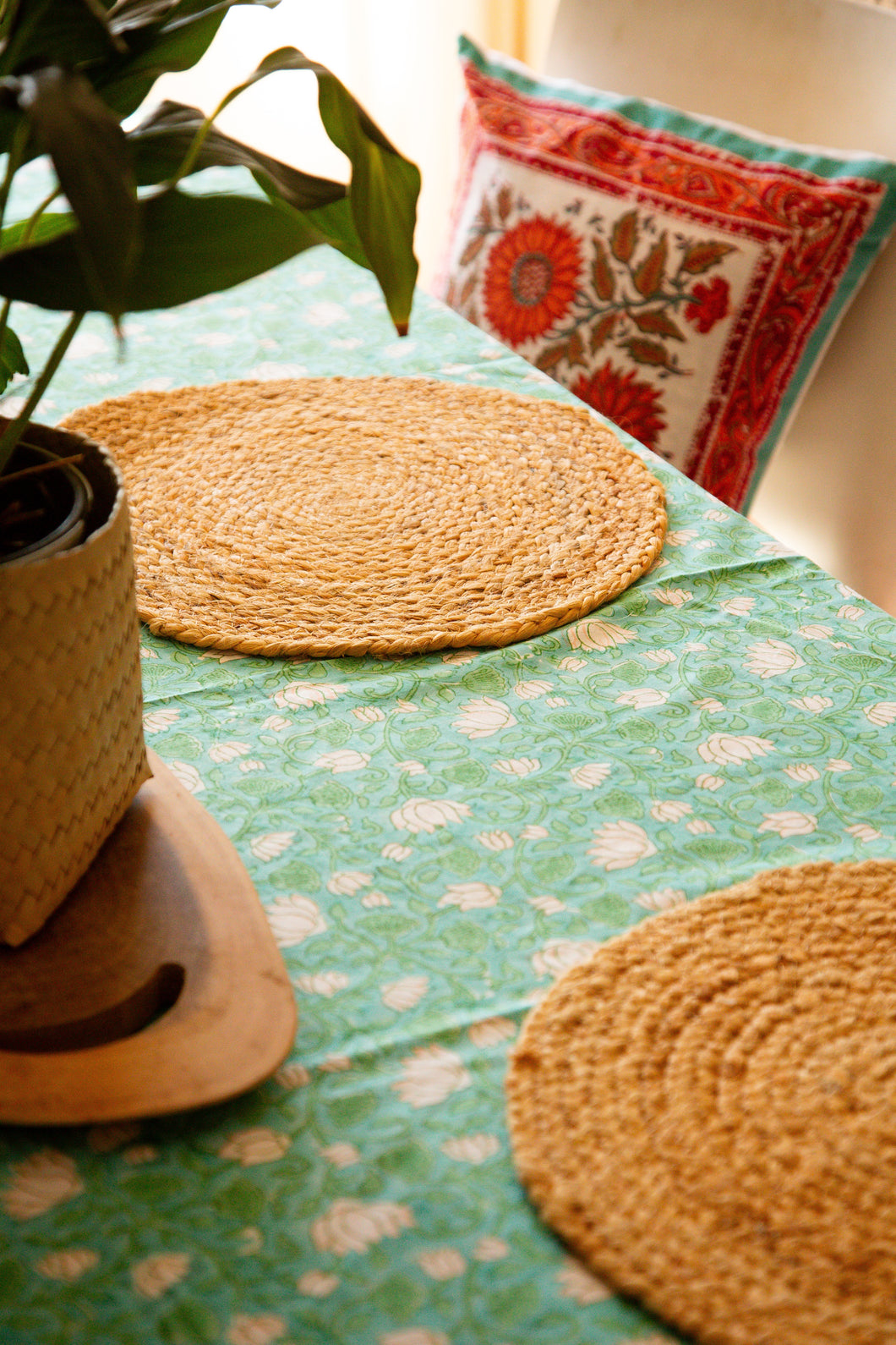 Block Print Bed Cover